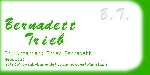 bernadett trieb business card